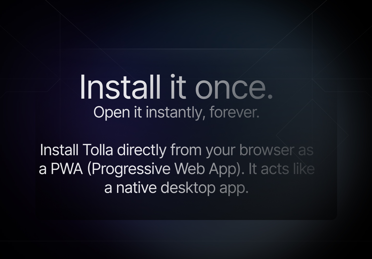 Install as an app